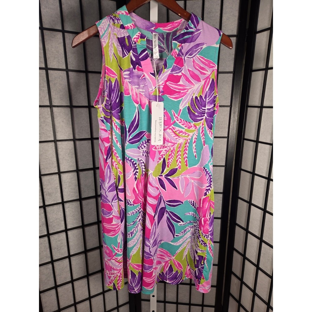 Dear Scarlett Tank Dress Tropical Resort Wear Size S